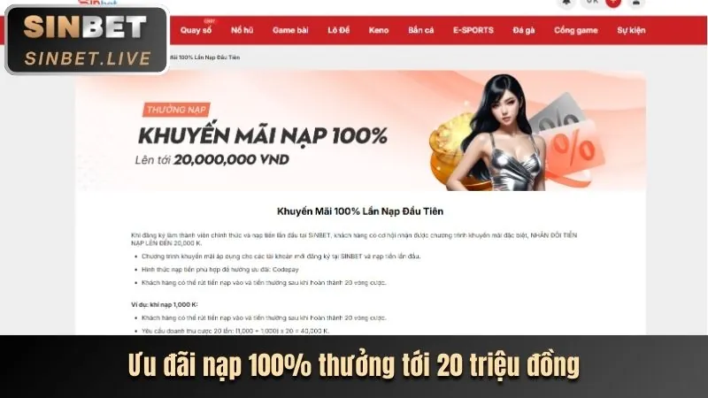 Khuyến mãi nạp tiền lần đầu crp88